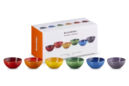 Le Creuset kulhot 12cm 6 kpl eri väriä - Tarjoilukulhot ja -vadit - LC79349335219030 - 1